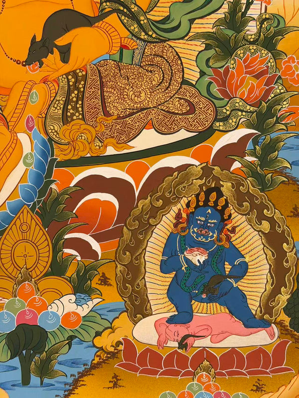 Jambhala Tibetan Thangka - Art Of Tibet