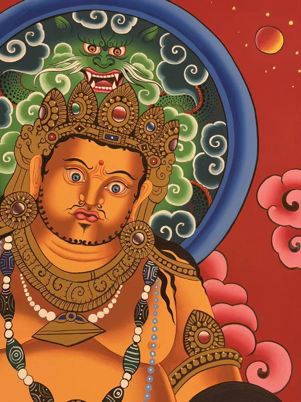 Jambhala Tibetan Thangka - Art Of Tibet