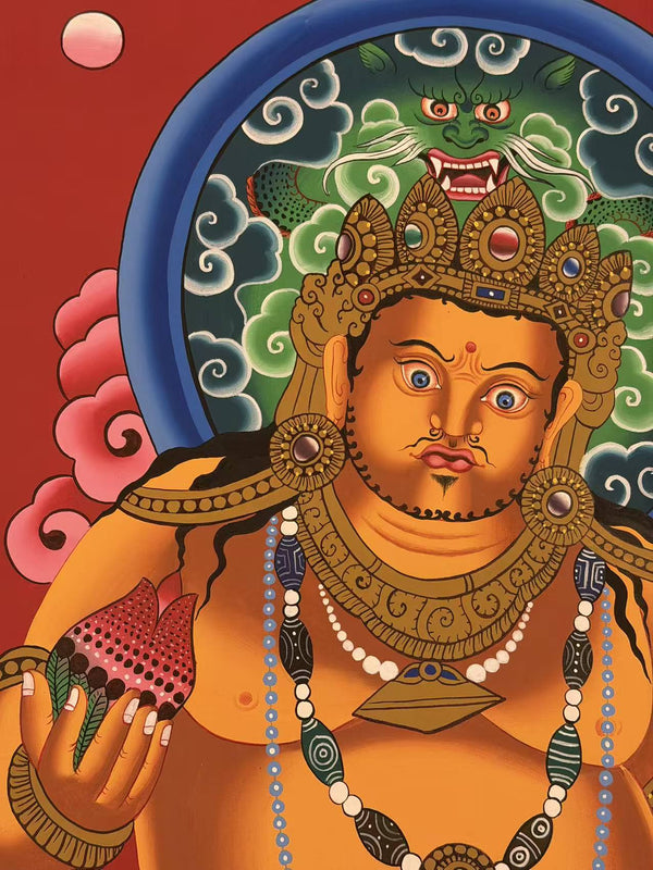 Jambhala Tibetan Thangka - Art Of Tibet