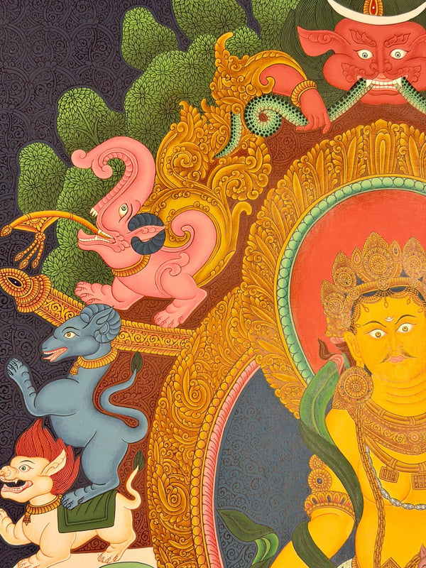 Jambhala Tibetan Thangka - Art Of Tibet