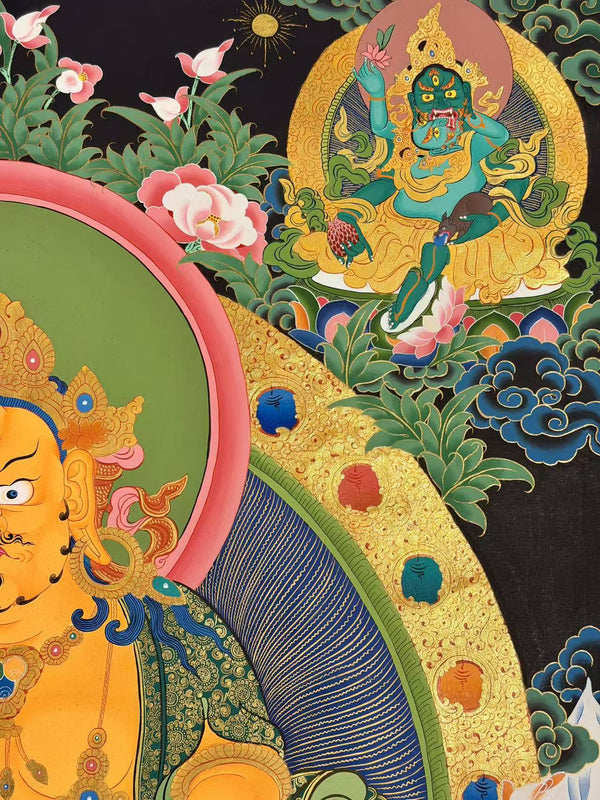 Jambhala Tibetan Thangka - Art Of Tibet