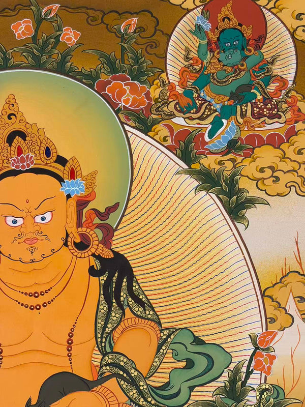 Jambhala Tibetan Thangka - Art Of Tibet