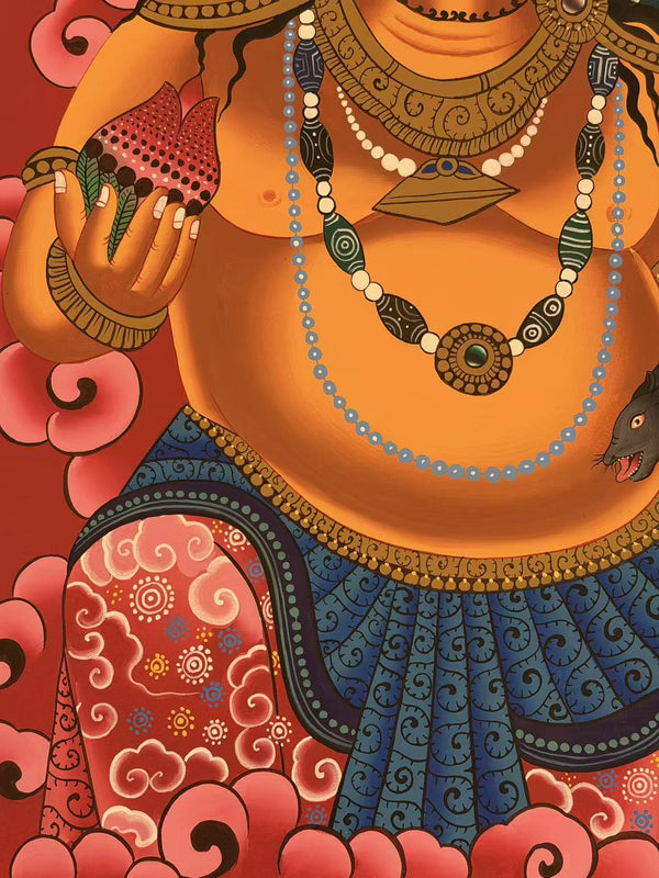 Jambhala Tibetan Thangka - Art Of Tibet