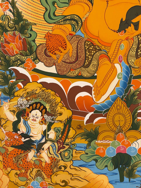Jambhala Tibetan Thangka - Art Of Tibet
