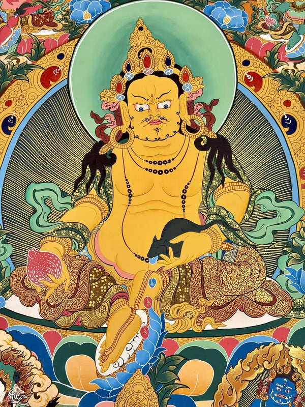 Jambhala Tibetan Thangka - Art Of Tibet