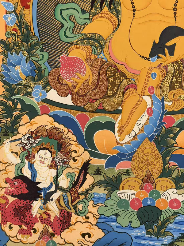 Jambhala Tibetan Thangka - Art Of Tibet