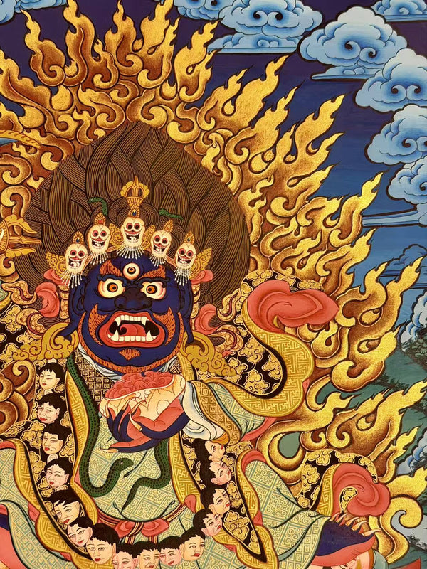 Kagyu Mahakala Bernagchen Thangka - Art Of Tibet