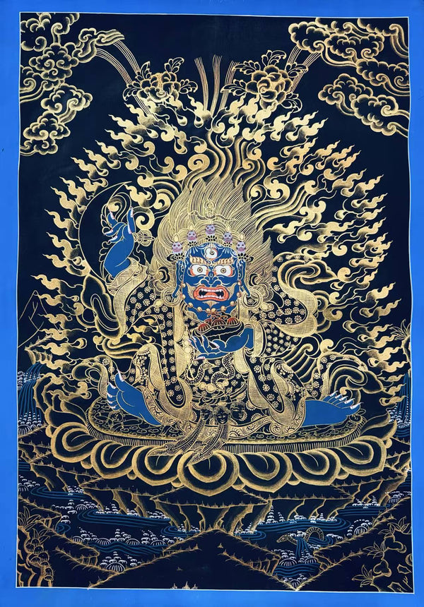 Kagyu Mahakala Bernagchen Thangka - Art Of Tibet