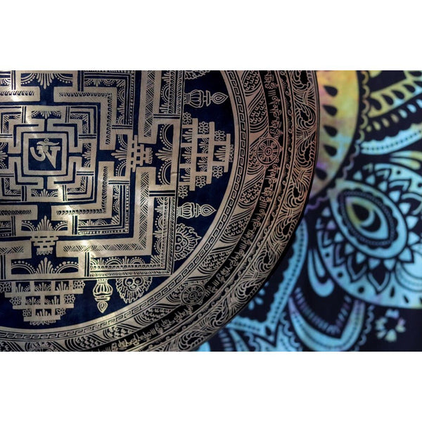 Kalachakra Mandala Carving Gong - Art Of Tibet