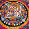 Kalachakra Mandala Large Tibetan Thangka Painting - Art Of Tibet