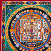 Kalachakra Mandala Large Tibetan Thangka Painting - Art Of Tibet