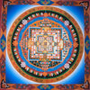 Kalachakra Mandala Large Tibetan Thangka Painting - Art Of Tibet