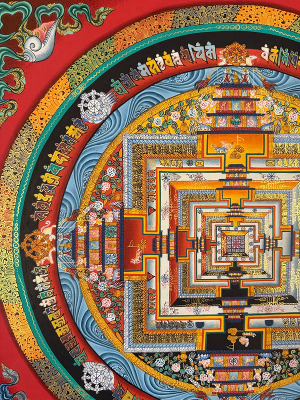 Kalachakra Mandala Tibetan Thangka Painting - Art Of Tibet