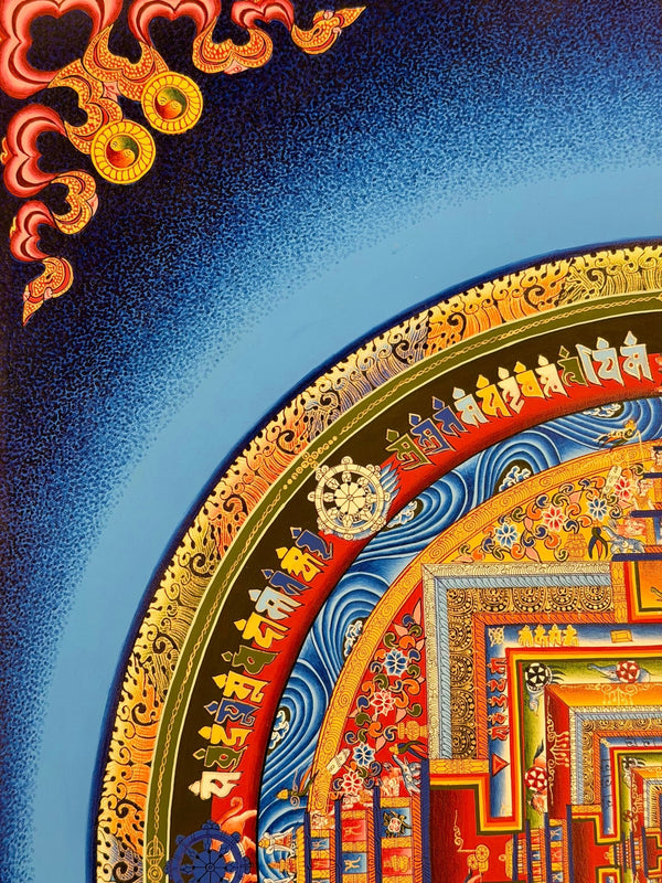 Kalachakra Mandala Tibetan Thangka Painting - Art Of Tibet