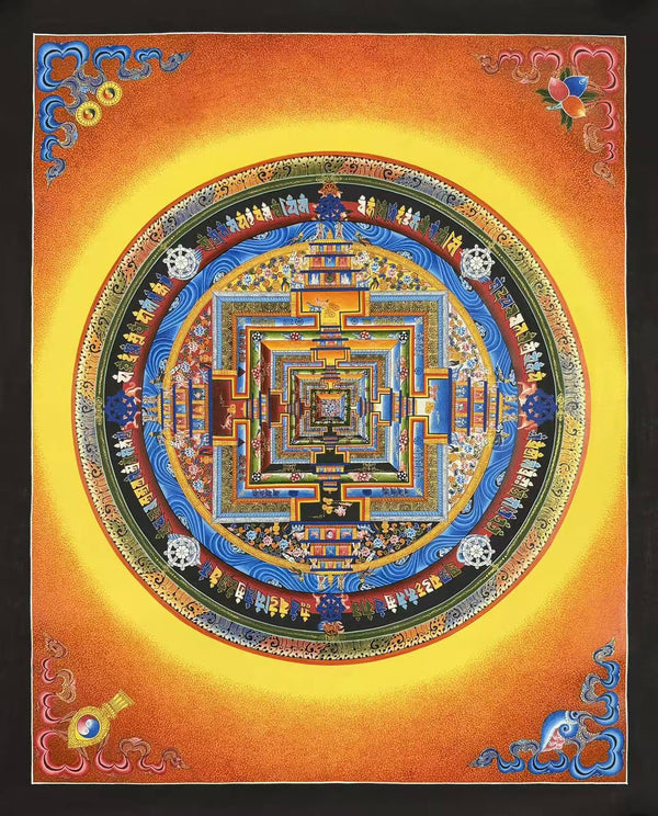 Kalachakra Mandala Tibetan Thangka Painting - Art Of Tibet