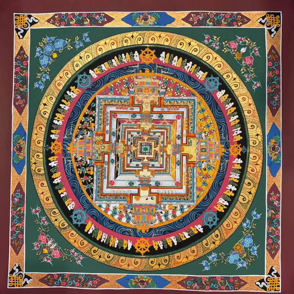 Kalachakra Mandala Tibetan Thangka Painting - Art Of Tibet