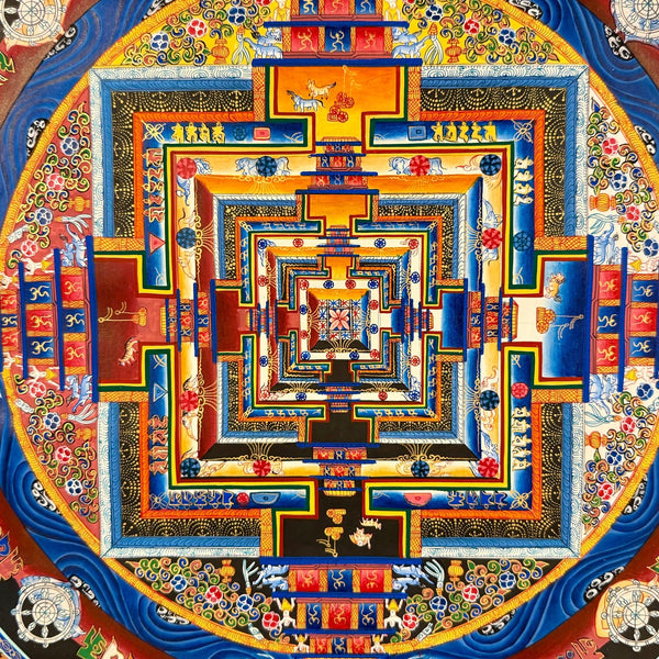Kalachakra Mandala Tibetan Thangka Painting - Art Of Tibet