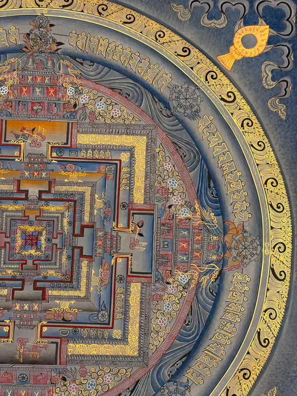 Kalachakra Mandala Tibetan Thangka Painting - Art Of Tibet