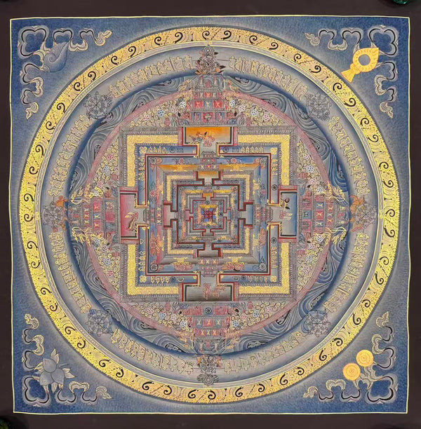 Kalachakra Mandala Tibetan Thangka Painting - Art Of Tibet