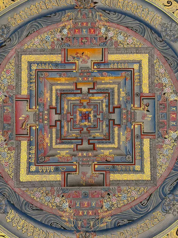 Kalachakra Mandala Tibetan Thangka Painting - Art Of Tibet