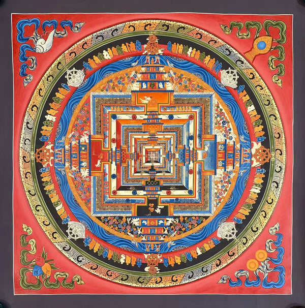 Kalachakra Mandala Tibetan Thangka Painting - Art Of Tibet