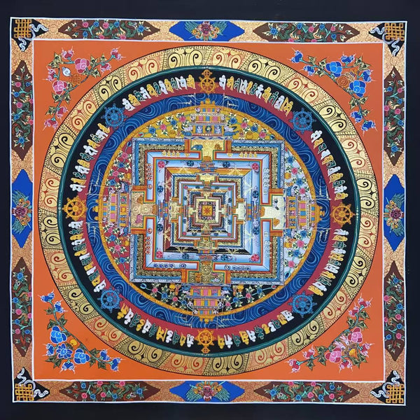Kalachakra Mandala Tibetan Thangka Painting - Art Of Tibet