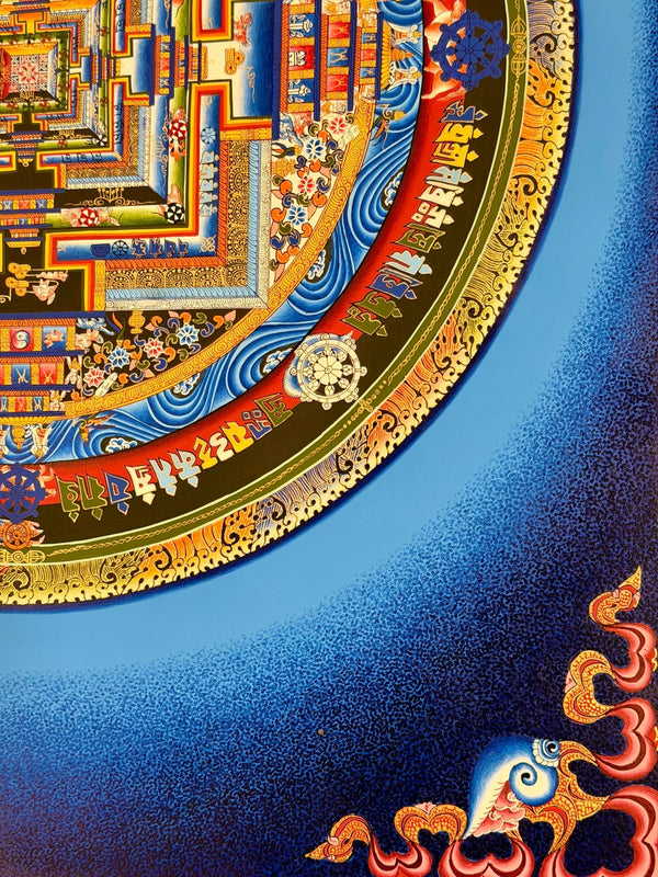 Kalachakra Mandala Tibetan Thangka Painting - Art Of Tibet