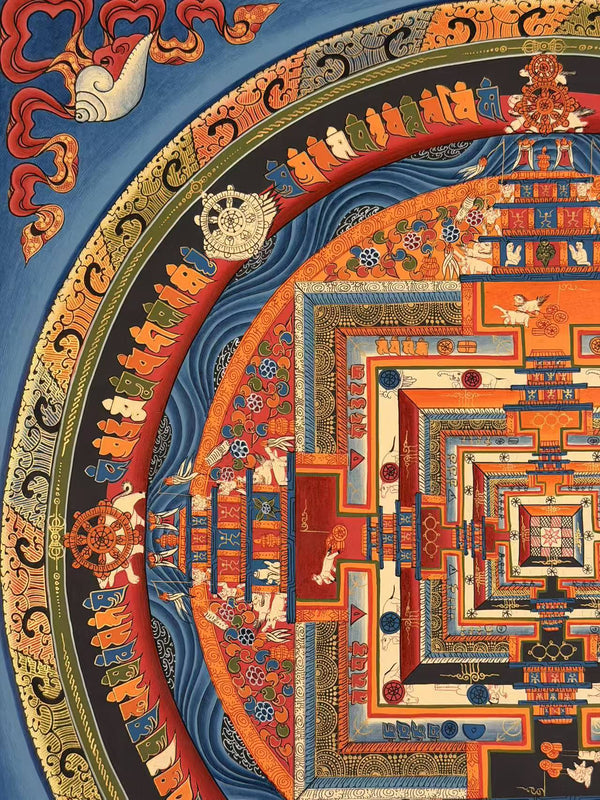 Kalachakra Mandala Tibetan Thangka Painting - Art Of Tibet