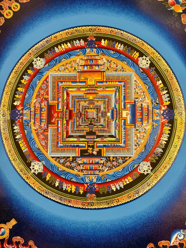 Kalachakra Mandala Tibetan Thangka Painting - Art Of Tibet