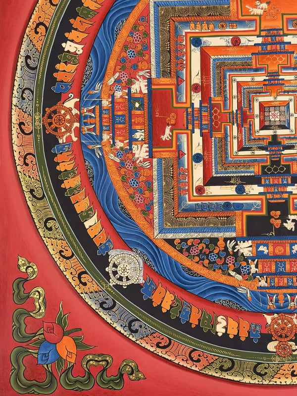 Kalachakra Mandala Tibetan Thangka Painting - Art Of Tibet