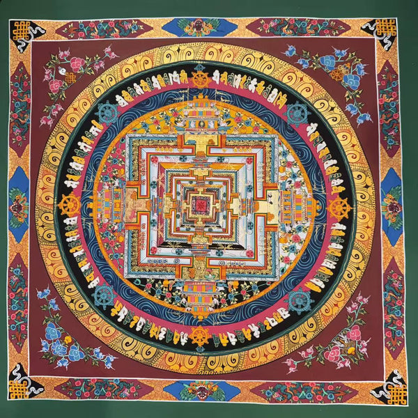 Kalachakra Mandala Tibetan Thangka Painting - Art Of Tibet