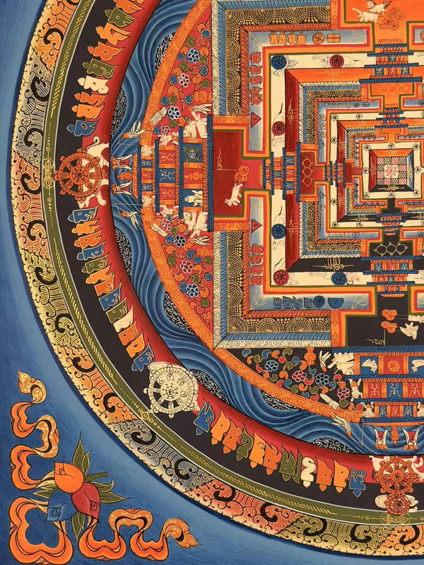 Kalachakra Mandala Tibetan Thangka Painting - Art Of Tibet
