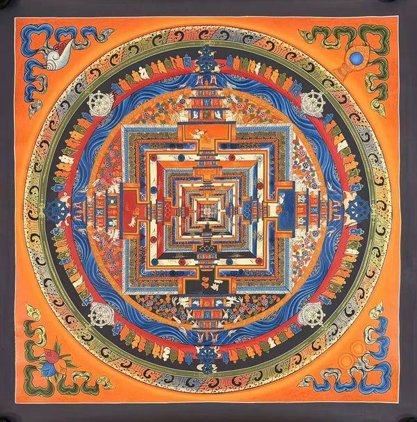 Kalachakra Mandala Tibetan Thangka Painting - Art Of Tibet