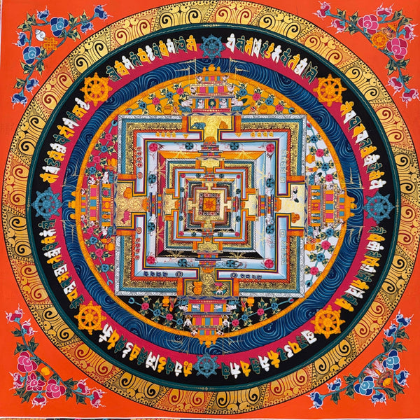 Kalachakra Mandala Tibetan Thangka Painting - Art Of Tibet