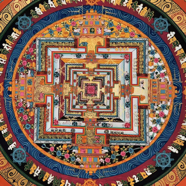 Kalachakra Mandala Tibetan Thangka Painting - Art Of Tibet