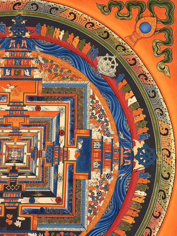 Kalachakra Mandala Tibetan Thangka Painting - Art Of Tibet