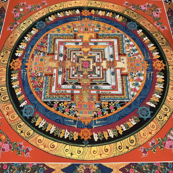 Kalachakra Mandala Tibetan Thangka Painting - Art Of Tibet