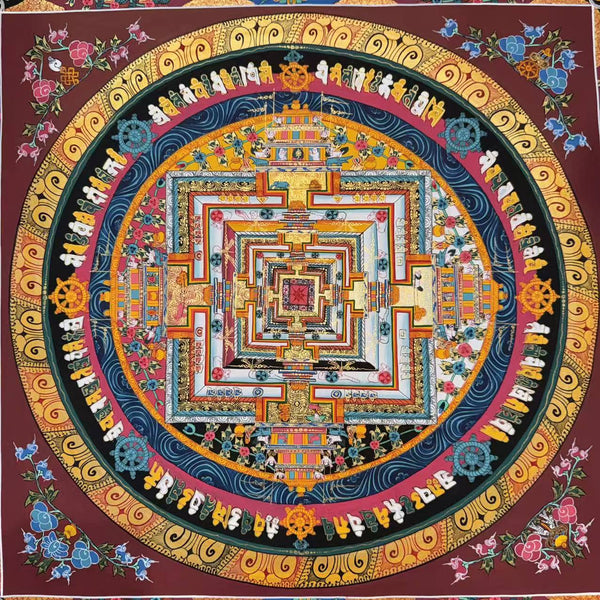 Kalachakra Mandala Tibetan Thangka Painting - Art Of Tibet