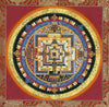 Kalachakra Mandala Tibetan Thangka Painting - Silk Framed - Art Of Tibet