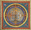 Kalachakra Mandala Tibetan Thangka Painting - Silk Framed - Art Of Tibet