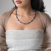 Lapis and Pearl Short Mala - Art Of Tibet