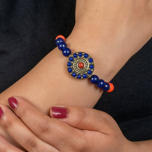 Lapis Lazuli Bloom Bracelet - Art Of Tibet