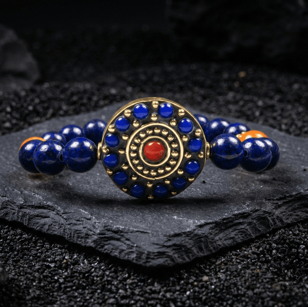Lapis Lazuli Bloom Bracelet - Art Of Tibet