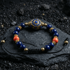 Lapis Wheel Of Dharma Charm Bracelet - Art Of Tibet