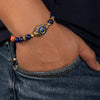 Lapis Wheel Of Dharma Charm Bracelet - Art Of Tibet
