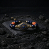 Lapis Wheel Of Dharma Charm Bracelet - Art Of Tibet