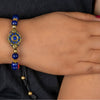 Lapis Wheel Of Dharma Charm Bracelet - Art Of Tibet