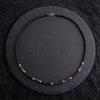 Lava Stone and Lapis Short Mala - Art Of Tibet