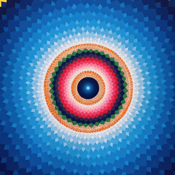 Lotus Mandala Large Thangka Painting - Art Of Tibet