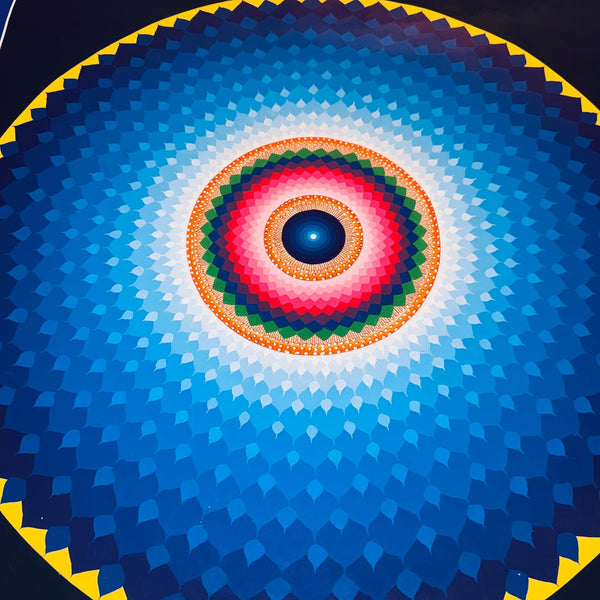 Lotus Mandala Large Thangka Painting - Art Of Tibet